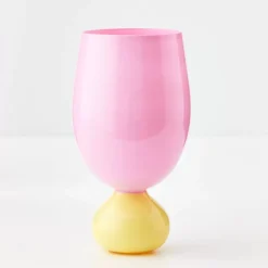 Aden Wine Glass Pink