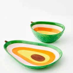 Avocado Ceramic Plate Green