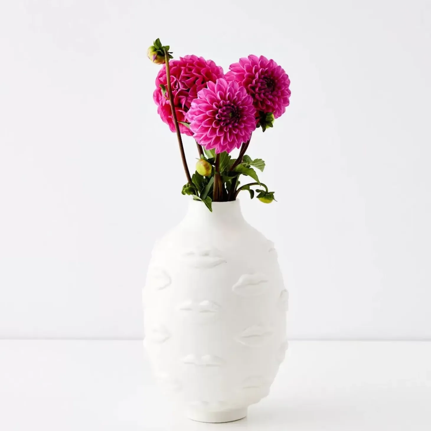 Baci Ceramic Vase White