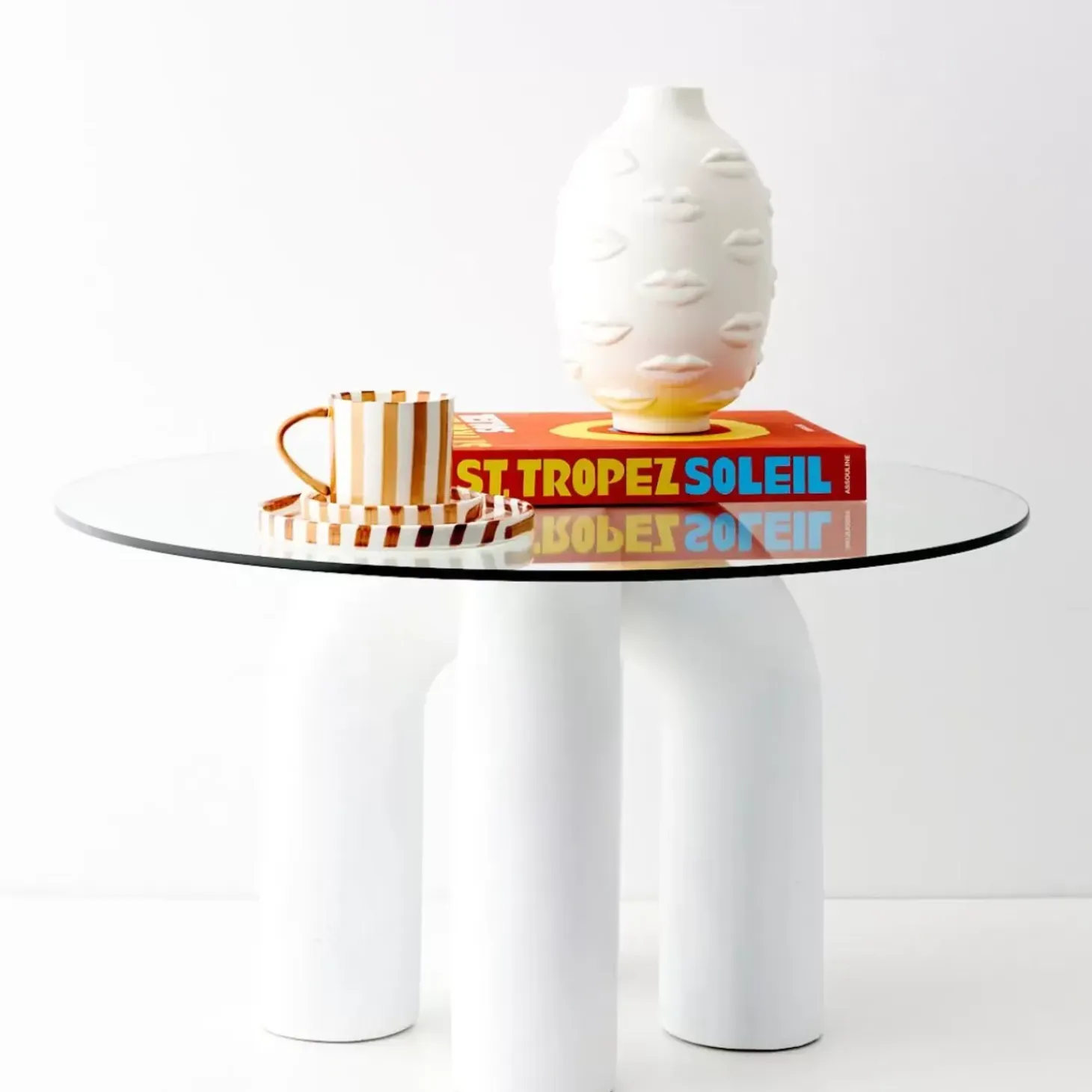 Baci Ceramic Vase White