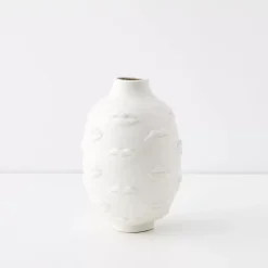 Baci Ceramic Vase White