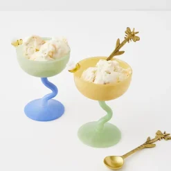 Bee Mine Brass Dessert Tea Spoon Set