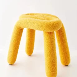 Berber Stool Boucle Yellow