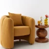 Bloom Boucle Accent Chair Mustard