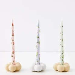 Bouquet Soy Taper Candle 4 Pack Pink