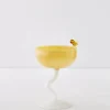 Bumble Cocktail Glass Yellow/White