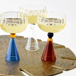 Champagne Cocktail Glass Clear/Navy