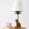 Charlie Chimp Resin Table Lamp Gold