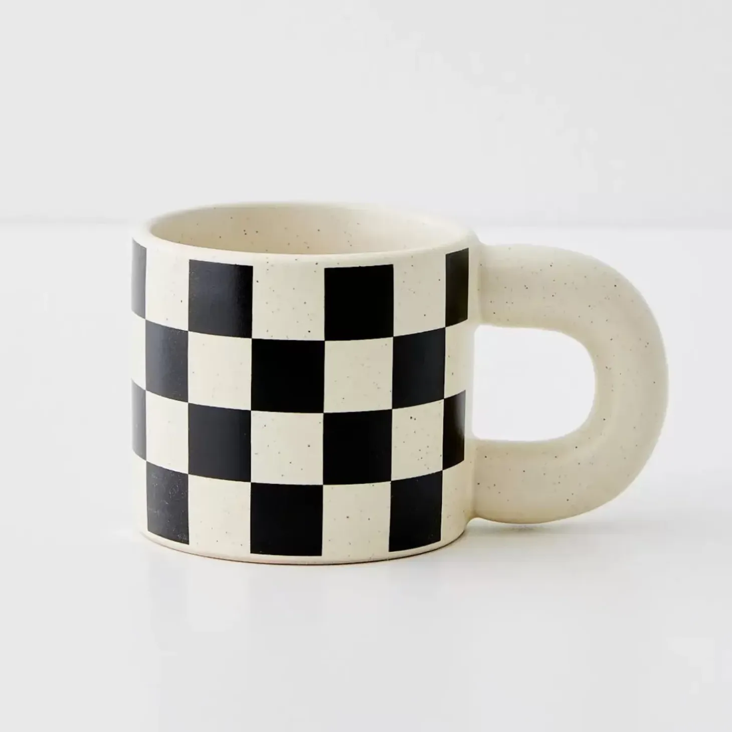 Checkerboard Ceramic Mug