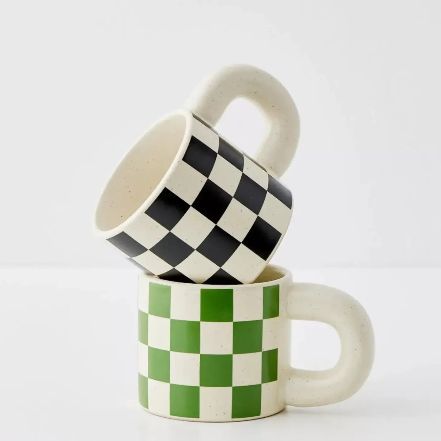 Checkerboard Ceramic Mug