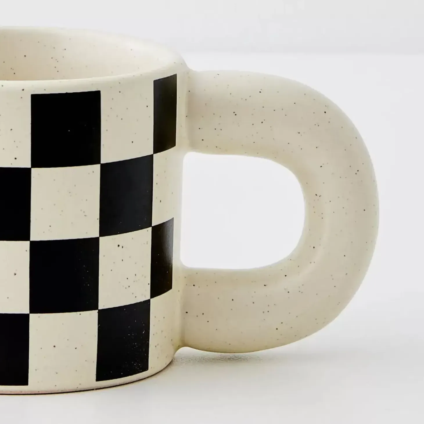Checkerboard Ceramic Mug