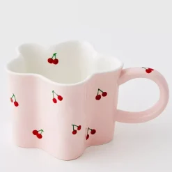 Cherry Ceramic Mug Pink