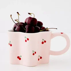 Cherry Ceramic Mug Pink