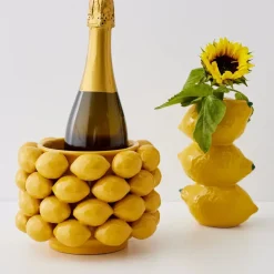 Citron Lemon Ceramic Vase
