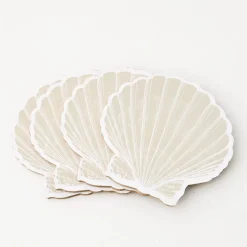 Clam Shell Coaster Set Of 4 Natural