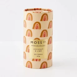 Coconut & Lime Soy Scented Candle