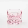 Crystal Cut Glass Tumbler Pink