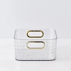 Crystal Cut Storage Container Clear
