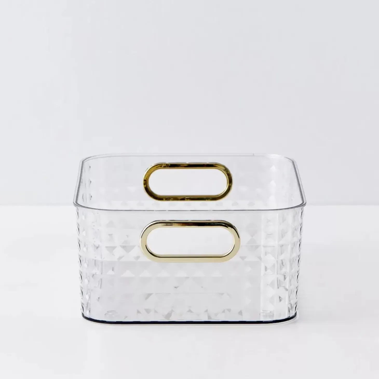 Crystal Cut Storage Container Clear