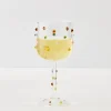 Dotted Wine Glass Clear