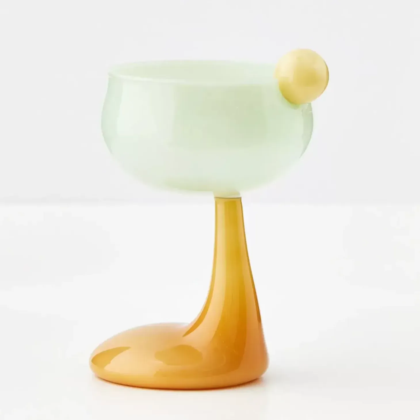 Droplet Cocktail Glass Green