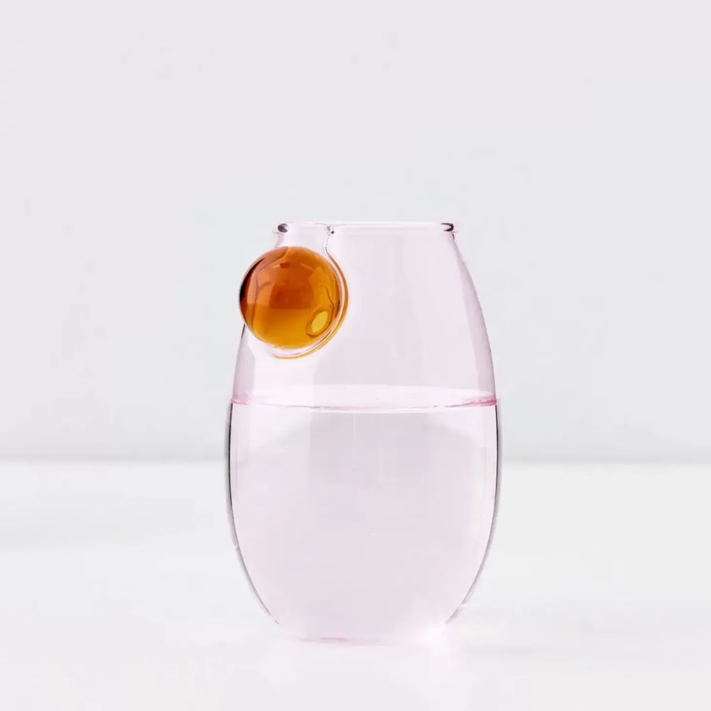 Droplet Glass Tumbler Set Pink