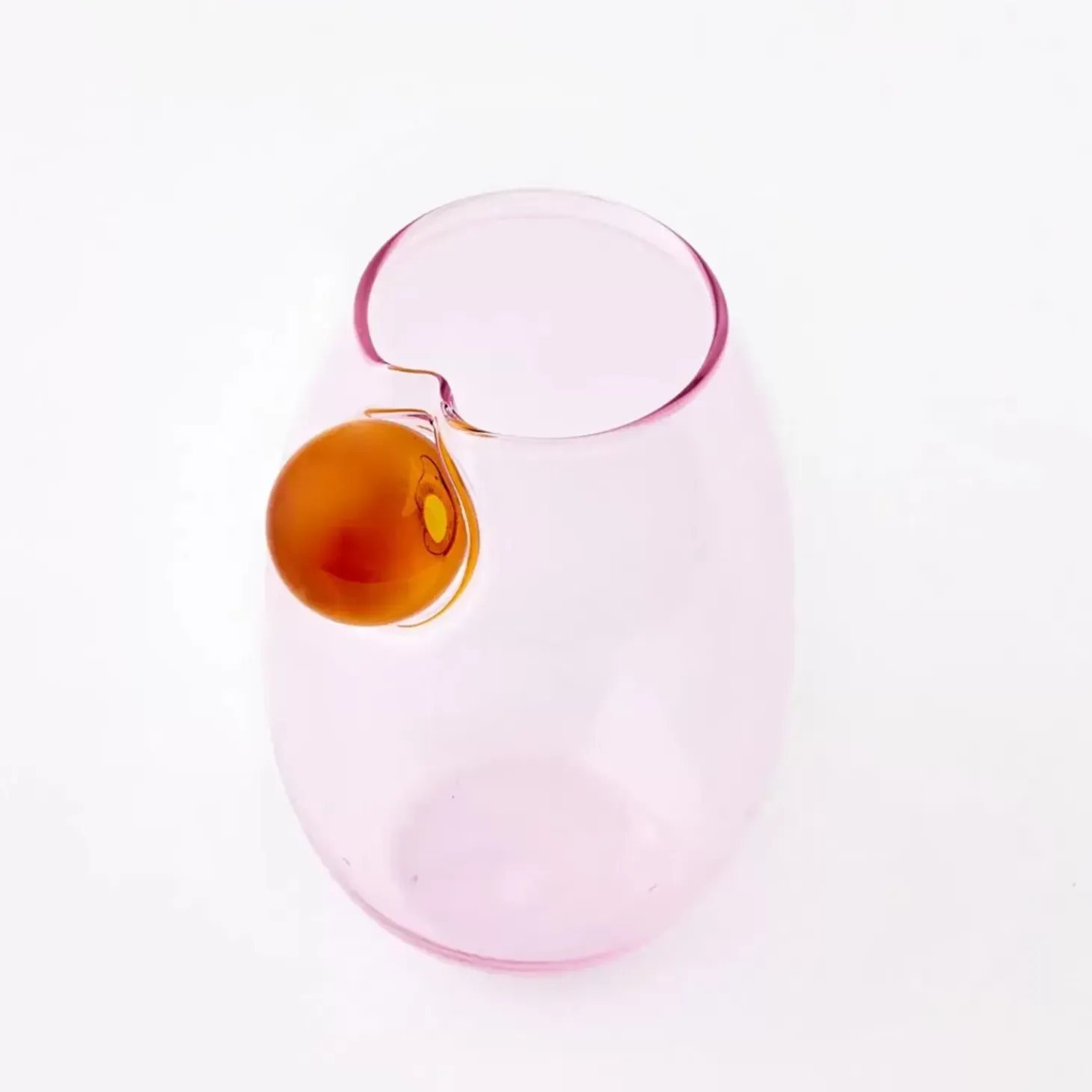 Droplet Glass Tumbler Set Pink