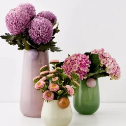 Droplet Medium Coloured Glass Vase Teal