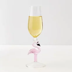 Flamingo Stem Champagne Glass