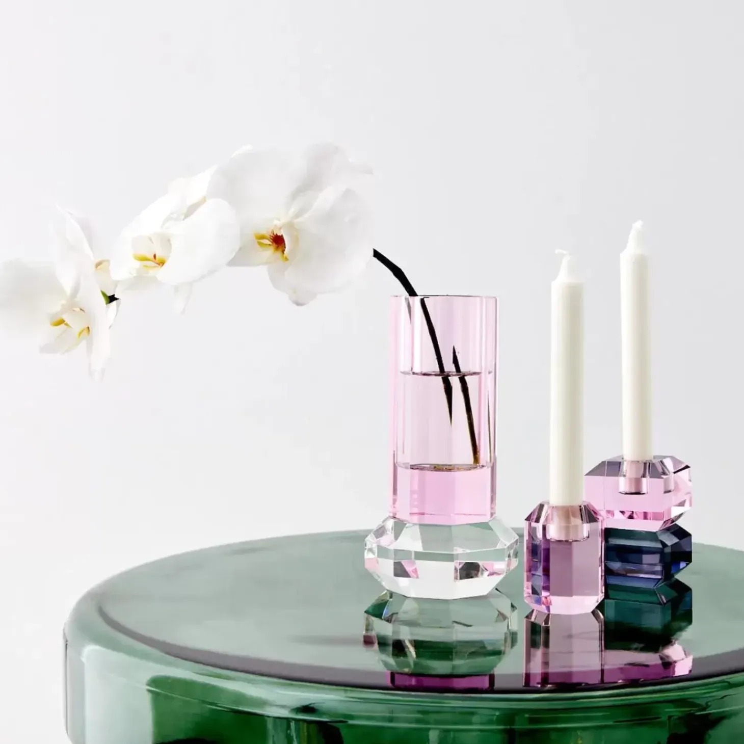 Glass Coffee Table Green