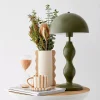 Hourglass Metal Table Lamp Olive