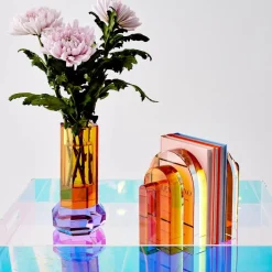 Iridescent Console Tray Side Table