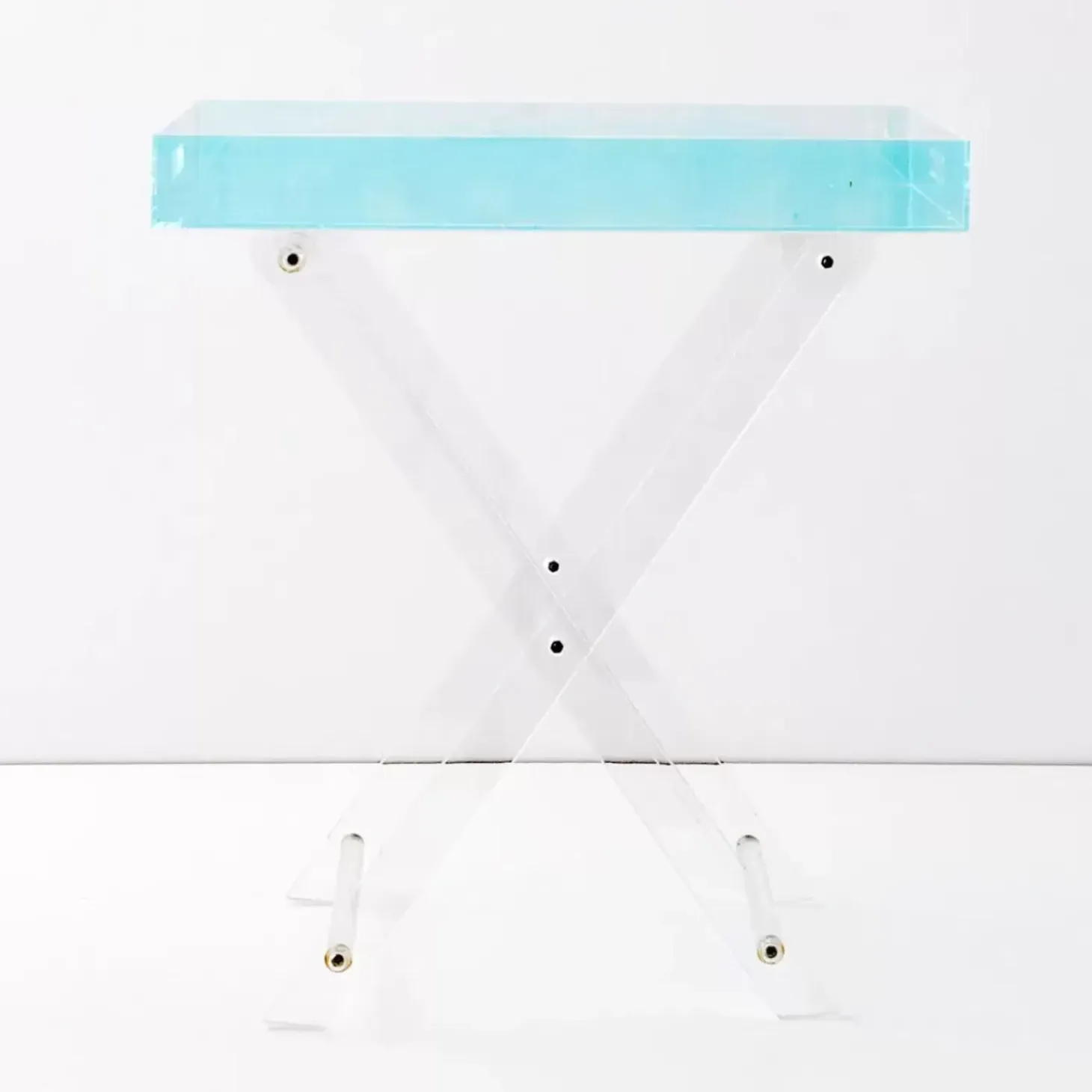 Iridescent Console Tray Side Table