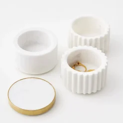 Keepsake 3 Piece Marble Stackable Trinket Dish