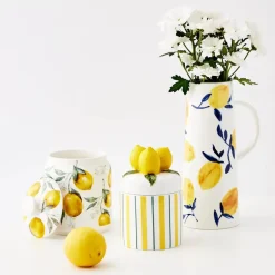 Lemon Ceramic Canister
