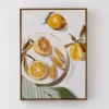 Lemon Slices Framed Canvas Oil Painting