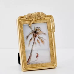 Leopard Resin Photo Frame Gold