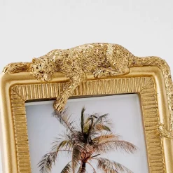 Leopard Resin Photo Frame Gold