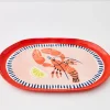 Lobster Ceramic Platter Pink