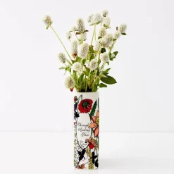 Looking Glass Ceramic Book Vase White