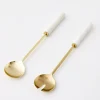 Luxe Marble/Gold Salad Server Set