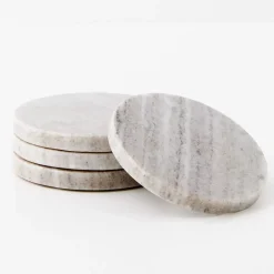 Marble Coasters 4 Pack Beige