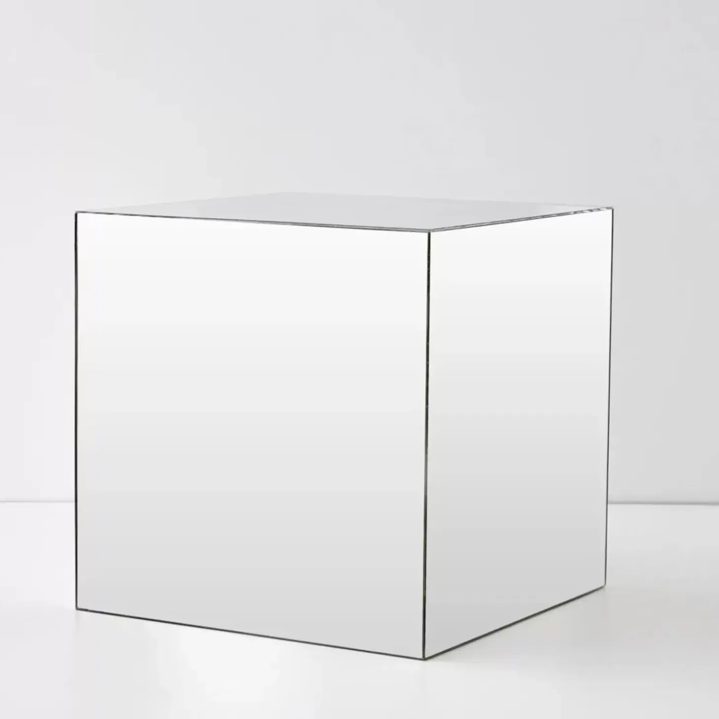 Mirror Cube Acrylic Side Table