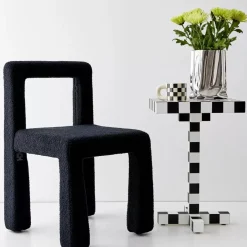 Nordic Accent Chair Boucle Black