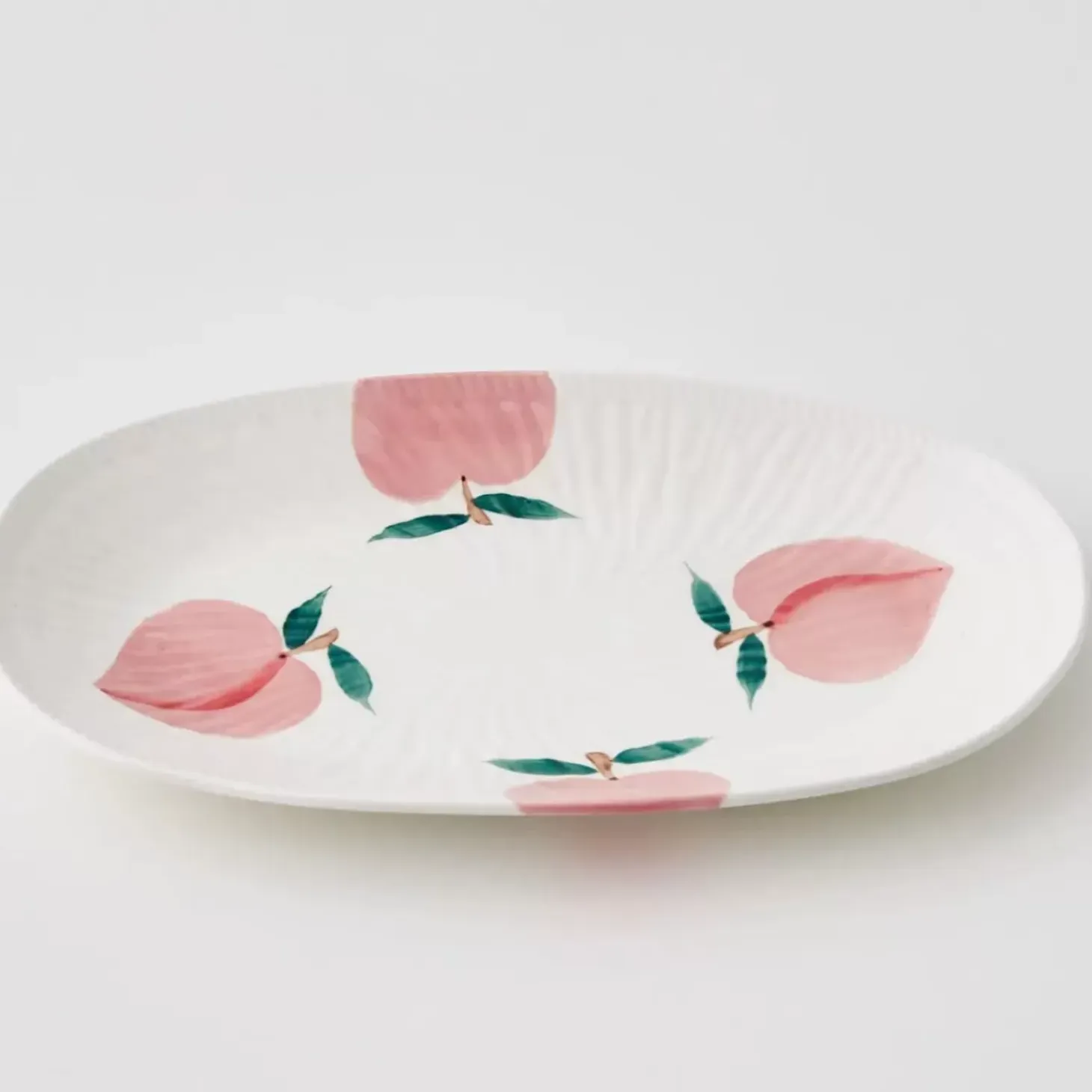 Peachy Keen Ceramic Serving Platter