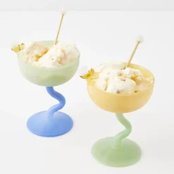 Quartz Brass Dessert Tea Spoon Set