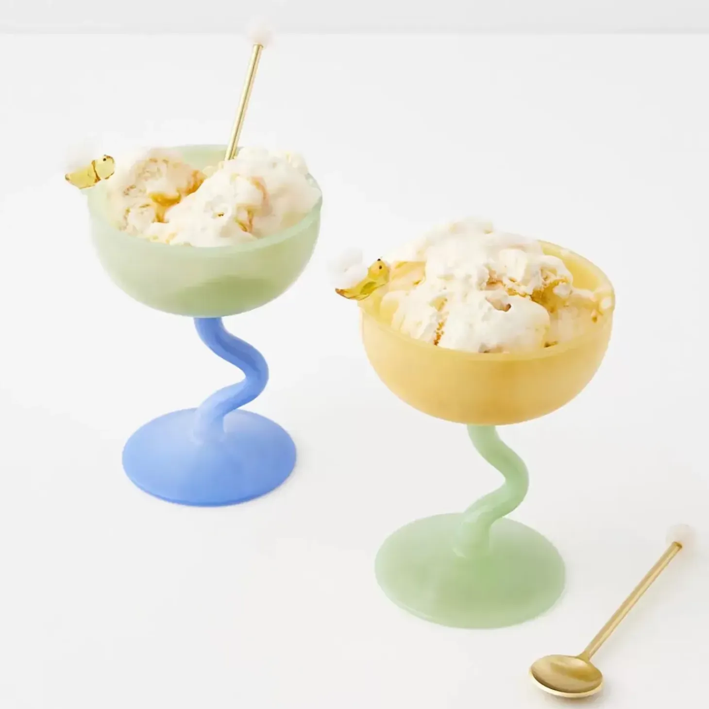 Quartz Brass Dessert Tea Spoon Set