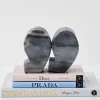 Quote Marble Bookends Grey