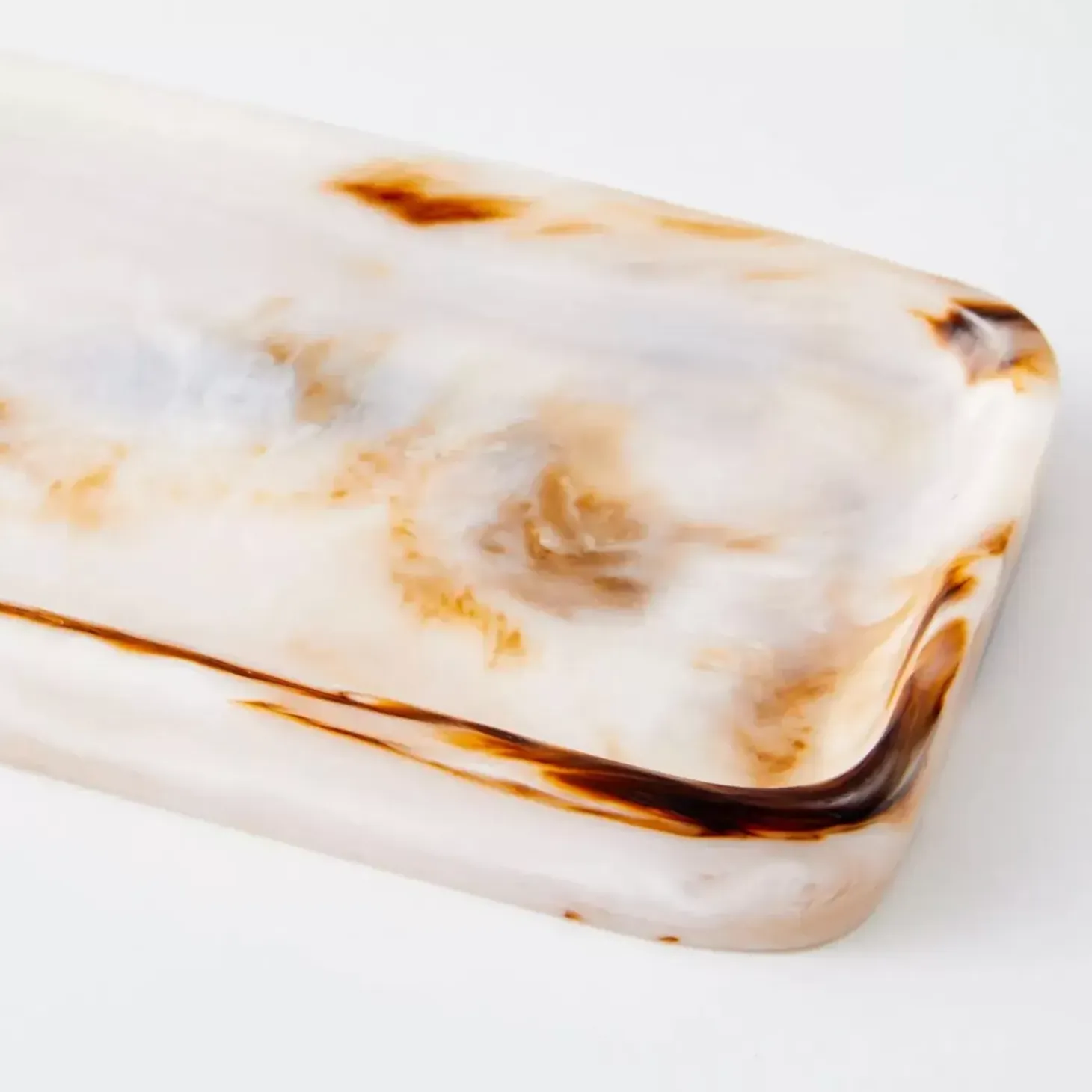 Resin Decorative Tray Tortoiseshell