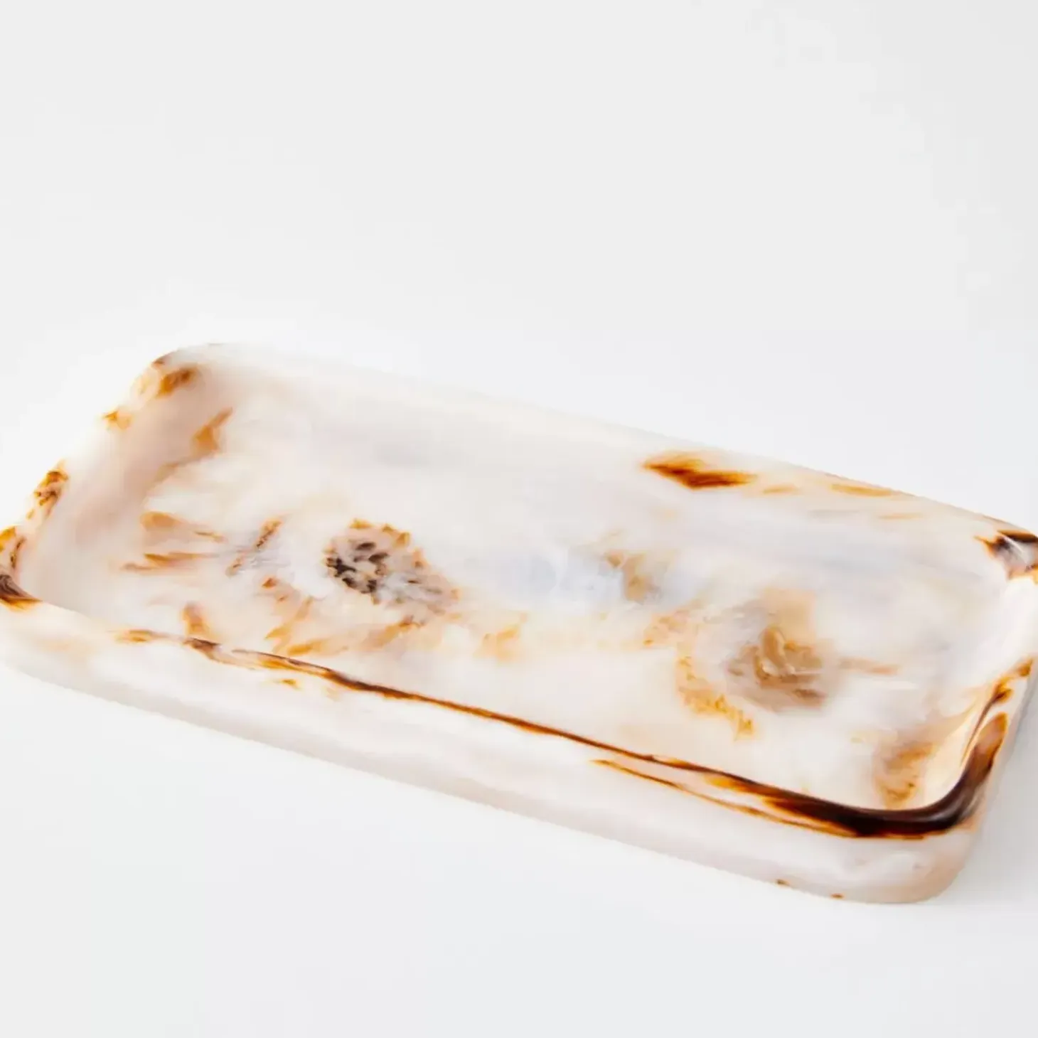 Resin Decorative Tray Tortoiseshell